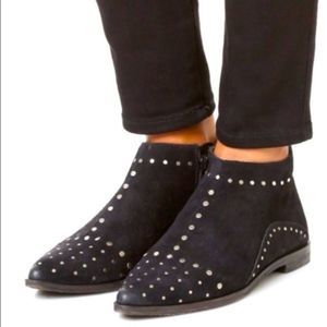 Free People Aquarian Rustic Studded Ankle Bootie, Size 36/6, Black